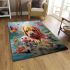 Tranquil coexistence labrador and the birds area rugs carpet