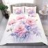 Tranquil floral arrangement bedding set