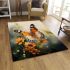 Tranquil garden wings area rugs carpet