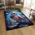 Tranquil owl meditation area rugs carpet