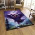 Tranquil soaring owl area rugs carpet