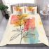 Tranquil transcendence graceful floral designs bedding set