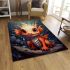 Tranquil water dragon area rugs carpet