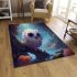 Tranquil waterside bird area rugs carpet