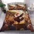 Triumphant rooster celebrated by the crowd bedding set