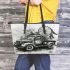 Truck with dream catcher leather tote bag