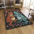 Two cute cartoon frogs in love area rugs carpet