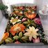 Vibrant floral arrangement on table bedding set
