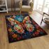 Vibrant harmony the butterfly's garden area rugs carpet