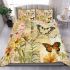 Vintage collage of vintage butterflies bedding set