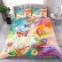 Watercolor painting of butterflies bedding set