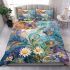 Watercolor painting of butterflies bedding set