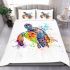 Watercolor sea turtle bedding set