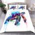 Watercolor sea turtle bedding set