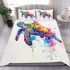 Watercolor sea turtle bedding set