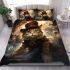 Whimsical cat in a top hat bedding set