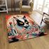 Whimsical cat in surreal room area rugs carpet