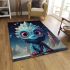 Whimsical creature in the night area rugs carpet