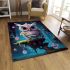 Whimsical owl's tabletop adventure area rugs carpet