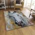 White horse acrylic painting area rugs carpet