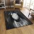 White horse painting area rugs carpet