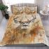 Whitetailed buck watercolor painting bedding set