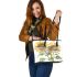 A watercolor illustration of dragonfly with sunflowers leather Chic Stylish Tote Bag & Women Totes: Perfect Gift for Girlfriend | Crossbody, Purse, Handbag