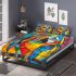 Abstract art in the style of cubism bedding set