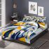 Abstract art vector graphic of an eagle bedding set