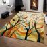 Abstract birds in unity area rugs carpet