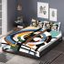 Abstract composition with geometric shapes bedding set