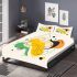 Abstract design with organic shapes and splashes bedding set