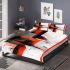 Abstract digital artwork geometric shapes and lines bedding set