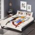 Abstract geometric shapes lines and curves bedding set