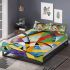 Abstract modern painting of the toucan bird bedding set
