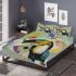 Abstract modern painting of the toucan bird bedding set