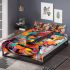 Abstract painting in the style of graffiti art bedding set