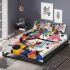 Abstract painting in the style of kandinsky with bright colors bedding set