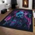 Adorable panda with sunglasses and a jacket area rugs carpet