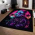 Adorable panda with sunglasses and a jacket area rugs carpet