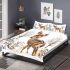 Baby deer in the snow bedding set