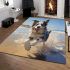 Beach bliss canine capers area rugs carpet
