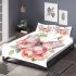 Beautiful butterfly with pink roses bedding set