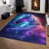 Beautiful colorful horse with long hair area rugs carpet