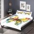 Beautiful colorful watercolor butterfly bedding set