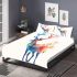 Beautiful deer in the style of watercolor bedding set