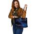 Beautiful glowing dragonflies leather Chic Stylish Tote Bag & Women Totes: Perfect Gift for Girlfriend | Crossbody, Purse, Handbag