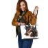 Beautiful horse head leather tote bag