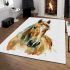 Beautiful horse head area rugs carpet