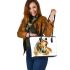 Beautiful horse head leather tote bag